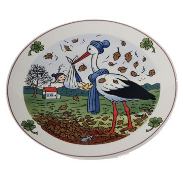 Geboortebordje Ooievaar, Herfst