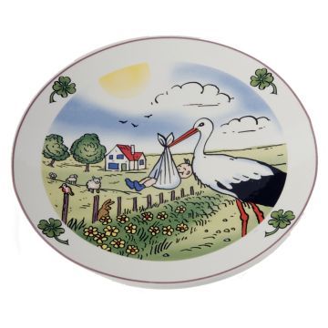 Geboortebordje Ooievaar, Zomer