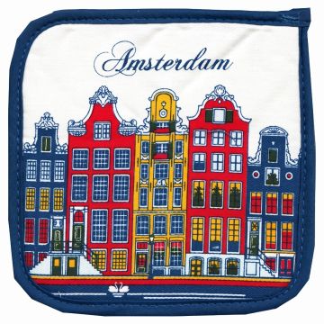 Pannenlappen set Grachtenhuisjes kleur
