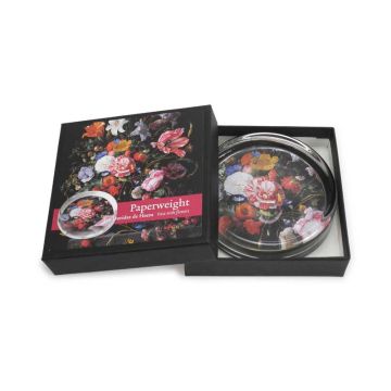 Paperweight Still Life with Flowers, De Heem