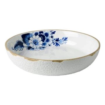 Blauw Bloesem Pastabord, Ø 24 cm