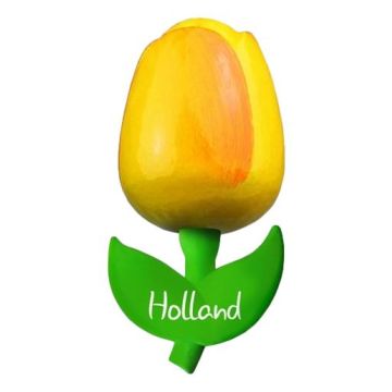 Tulip Magnet "Yellow Orange", 10 cm