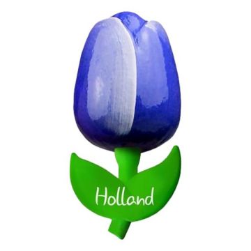 Tulip magnet "Blue", 10 cm