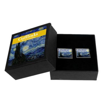Manchetknopen "Sterrennacht", Vincent van Gogh