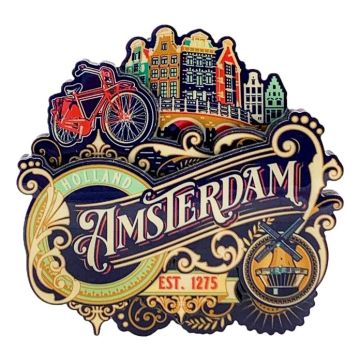 Magneet Vintage Ornaments Amsterdam