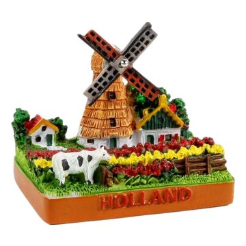 Miniatuur 3D Molen in Tulpenveld