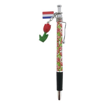 Pen Rode Tulpen met Rode tulp bedel
