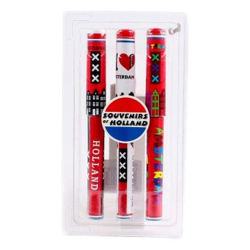 Set ballpoints  Amsterdam Logo