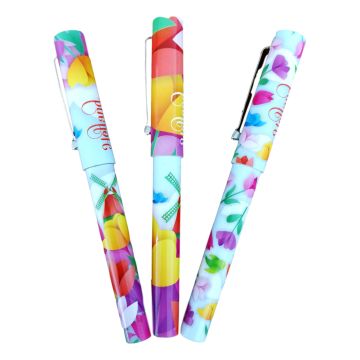 Pennen Set Gekleurde Tulpen