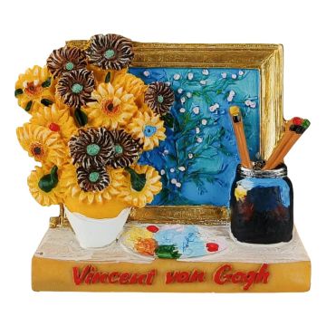 Koelkastmagneet Van Gogh Kunstwerk met Penselen