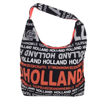 Shoulderbag Julia L Holland black/orange/white by  Robin Ruth