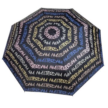 Umbrella  beige / blue Amsterdam, robin ruth