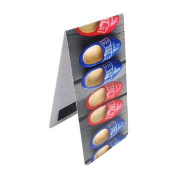Bookmark Colored Clogs in a row