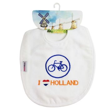 Slabbetje I Love Holland Fiets
