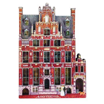 Koelkastmagneet Amsterdam Het Huis met de Hoofden