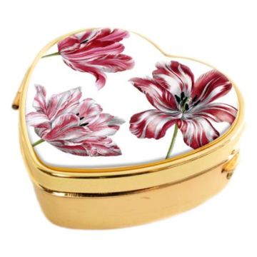 Heart Pillbox - Merian Tulips