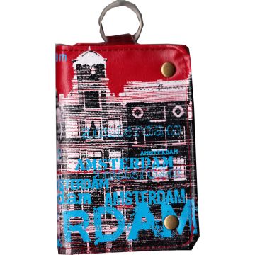 Wallet Kelly Picture  Amsterdam in red/blue by robin ruth
