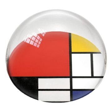 Paperweight Sphere Mondrian