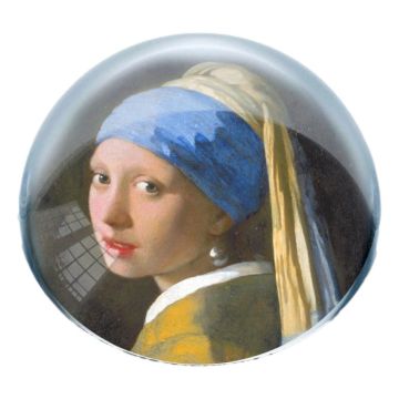 Paperweight Sphere Girl with Pearl