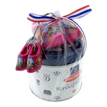 Regenboog Blikje - Stroopwafels met klompjes - Cyclaam