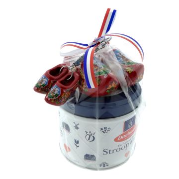 Regenboog Blikje - Stroopwafels met klompjes - Rood