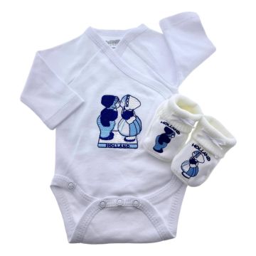 Baby romper cadeauset, kussend paar