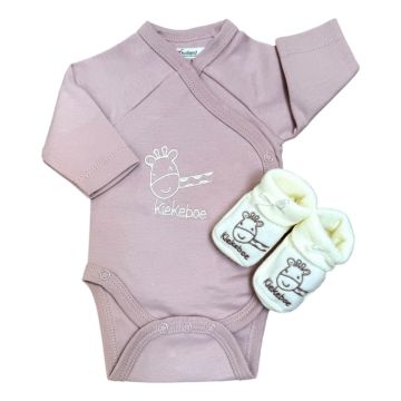 Baby Romperset Kiekeboe – Oudroze (0-3 maanden)