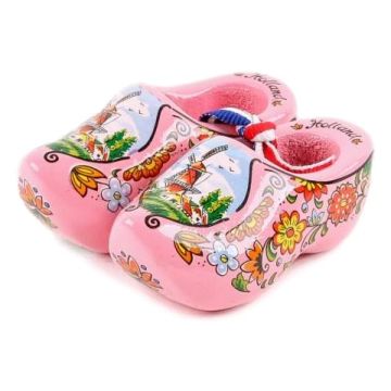 Set wooden clogs 6 cm, Pink