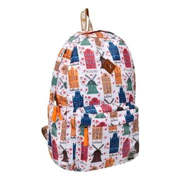 Opvouwbare Rugzak Holland Design - Wit Huisje