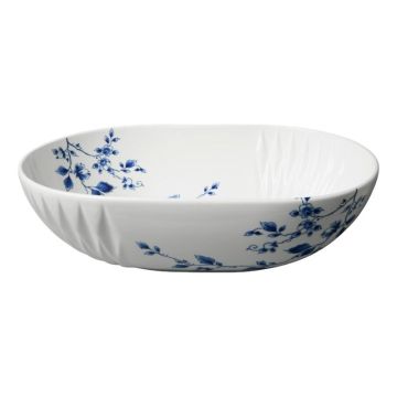 Schaal "Blauw Vouw" size 32x9cm