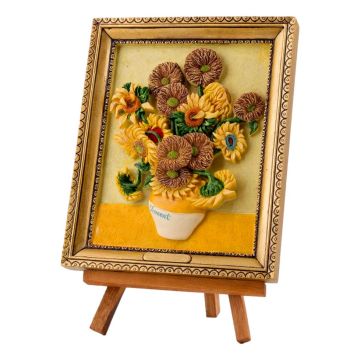 Sunflowers Painting on Easel - Large 
