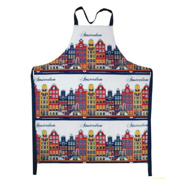 Schort  Grachtenhuisjes Kleur