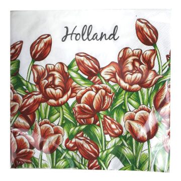 Servet "Rode Tulpen"