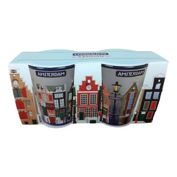 Shotglas set "Houses of Amsterdam"
