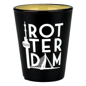 Shotglas Rotterdam - Zwart