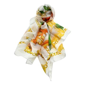 Shawl Tulip Chain, white