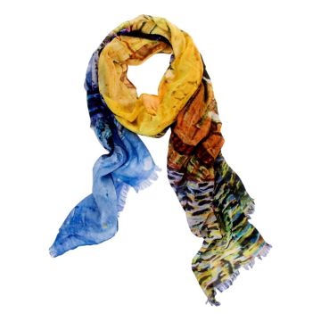 Art Scarf "Café terrace at night"