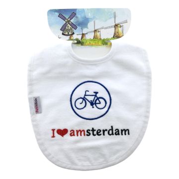 Slabbetje "I Love Amsterdam - Fiets"