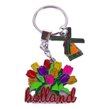 Sleutelhanger "Tulpen Bedel met Holland"