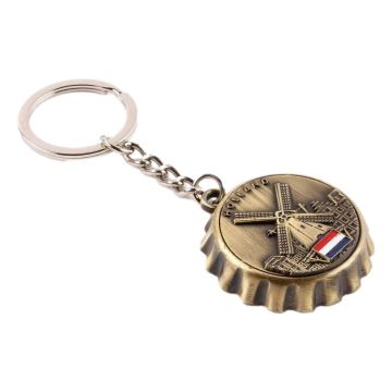 Sleutelhanger / Flesopener Holland Brons