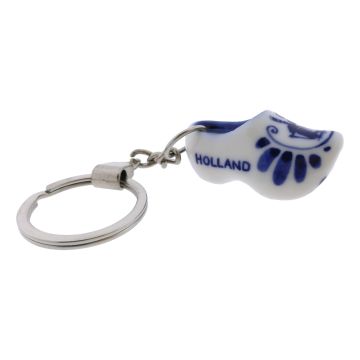 Sleutelhanger met Enkel Delfts blauw klompje