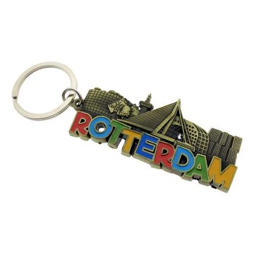 Sleutelhanger Letters Rotterdam Brons 