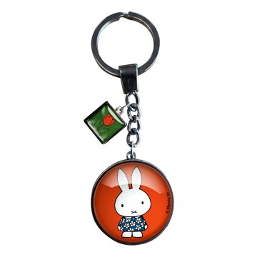 Miffy Keychain - Flowers and Tulip - Red