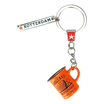 Sleutelhanger Mokje Rotterdam / Oranje