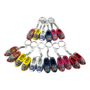 Sleutelhanger Klompjes Amsterdam 6 enkel + 6 dubbel