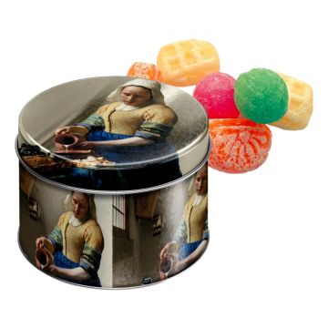 Milkmaid Candy Tin with Traditional Dutch Sweets