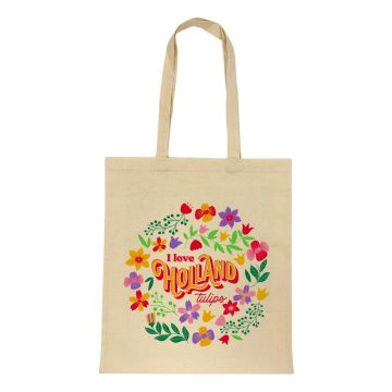 Katoenen Tas "Flower Power Holland"