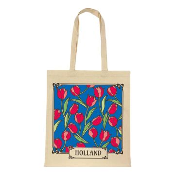 Katoenen Tas "Tulpen Gekleurd Holland"
