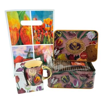 Cadeauset Tulpen Speculaas - Roze 