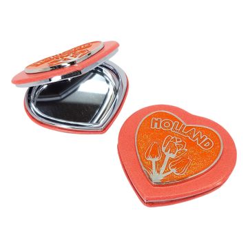 Pocket mirror "Orange Heart Holland"